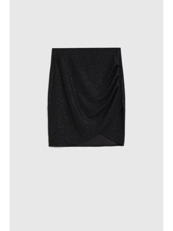 Moodo Černá nabíraná sukně Moodo