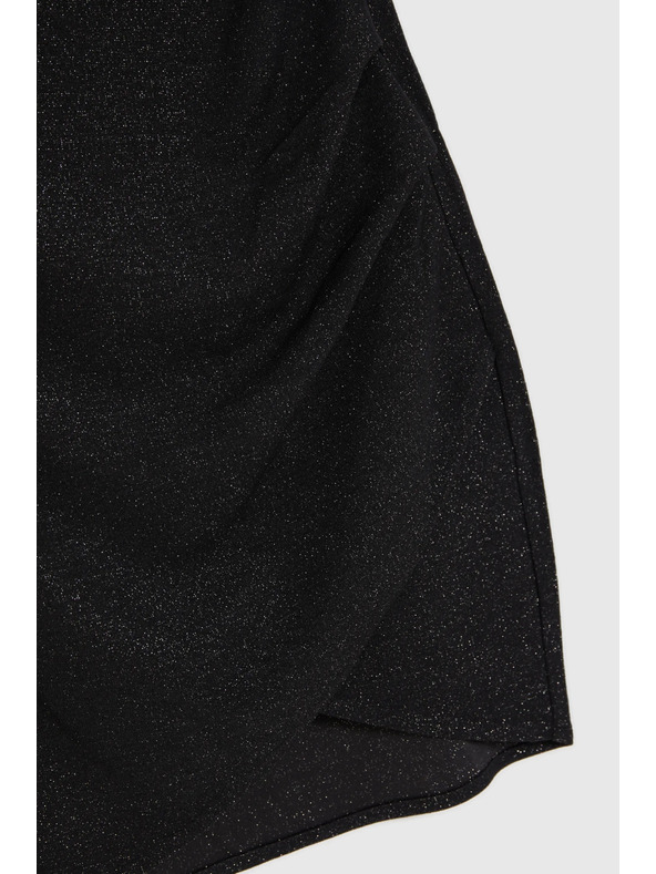 Moodo Černá nabíraná sukně Moodo