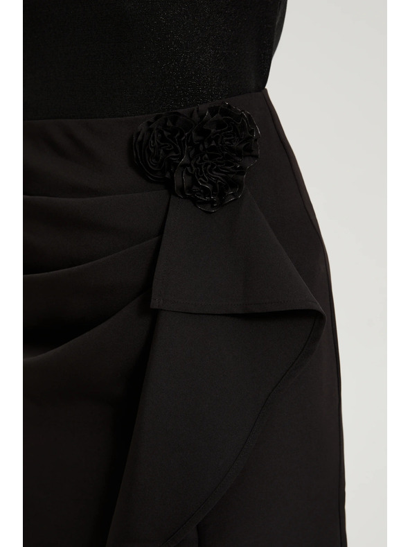 Moodo Černá sukně s volány Moodo