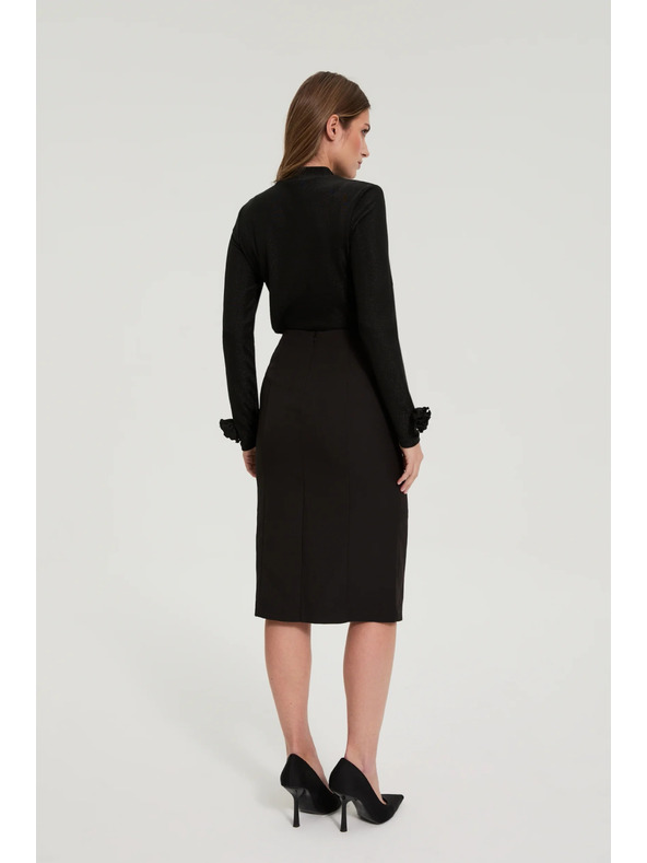 Moodo Černá sukně s volány Moodo