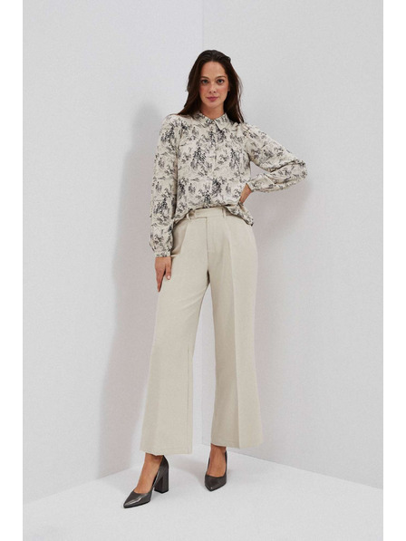 Moodo Pískové kalhoty se širokými nohavicemi Moodo