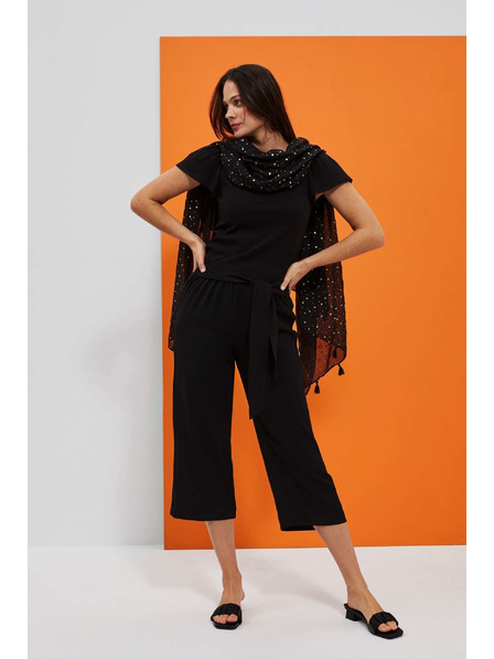 Moodo Kalhoty se zavazováním v pase Moodo