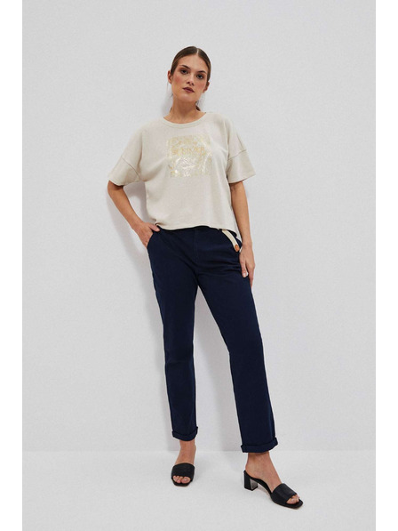 Moodo Tmavě modré chino kalhoty Moodo