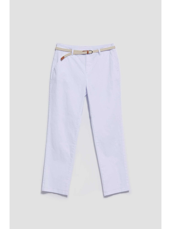 Moodo Bílé chino kalhoty Moodo