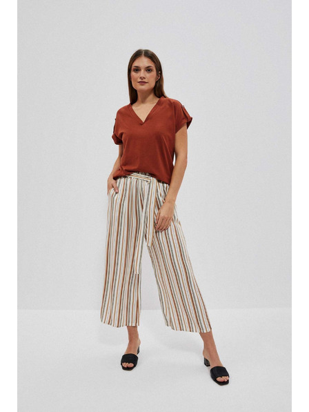 Moodo Perlové pruhované kalhotové sukně Moodo