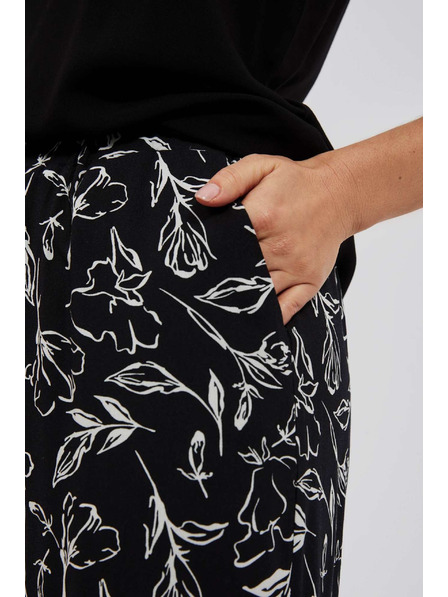 Moodo Kalhoty s květinovým potiskem Moodo