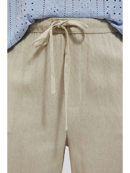 Moodo Pískové kalhoty s rovnou nohavicí Moodo