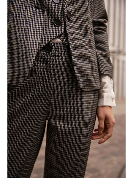 Moodo Šedé kalhoty v pepito vzoru Moodo