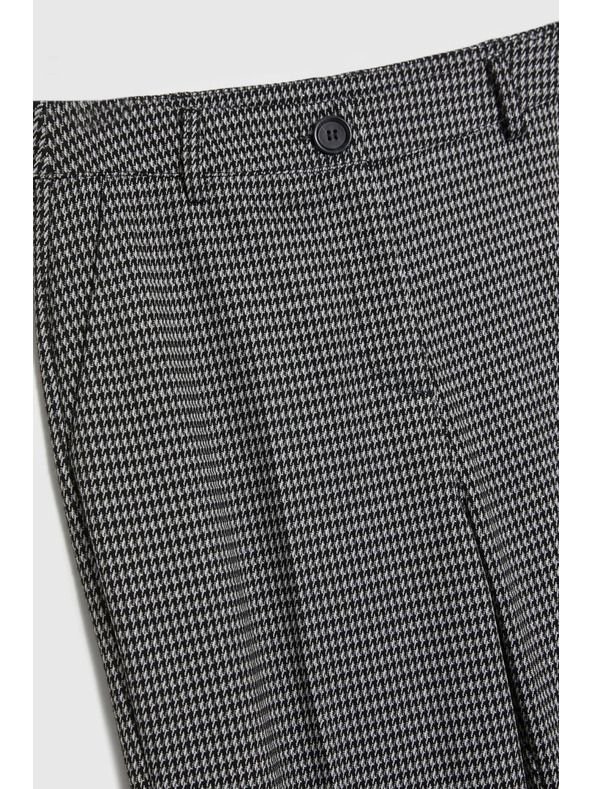 Moodo Šedé kalhoty v pepito vzoru Moodo