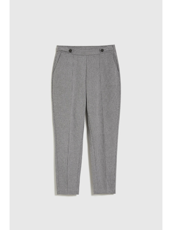 Moodo Šedé cigaretové kalhoty Moodo