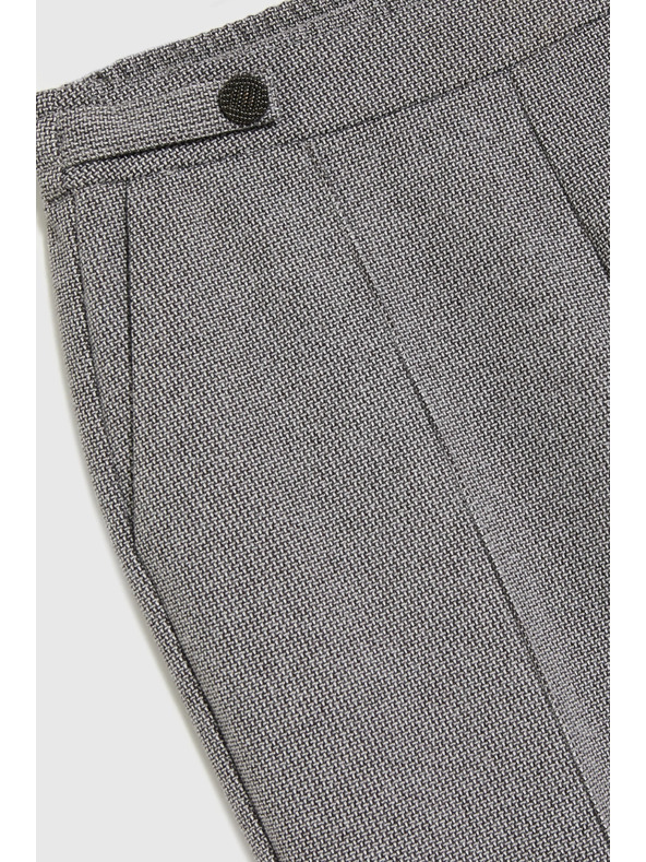 Moodo Šedé cigaretové kalhoty Moodo