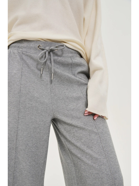 Moodo Šedé kalhoty se širokými nohavicemi Moodo