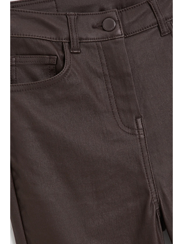 Moodo Voskované kalhoty hnědé Moodo