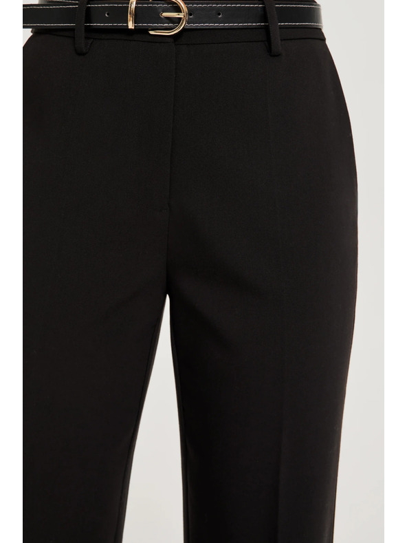 Moodo Černé kalhoty s páskem Moodo