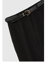 Moodo Černé kalhoty s páskem Moodo