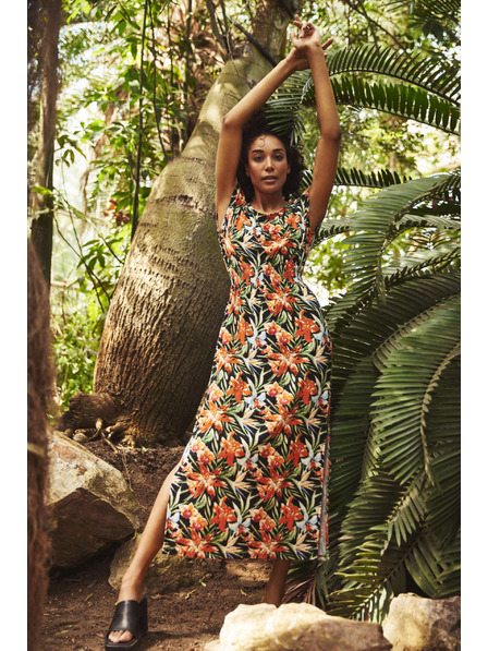 Moodo Šaty s květinovým potiskem Moodo