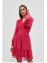 Moodo Šaty s volánkem a nafouklými rukávy Moodo