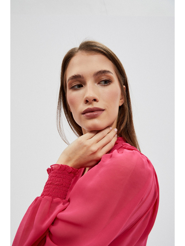 Moodo Šaty s volánkem a nafouklými rukávy Moodo