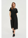 Moodo Viskózové šaty černé Moodo