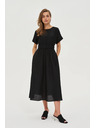 Moodo Viskózové šaty černé Moodo