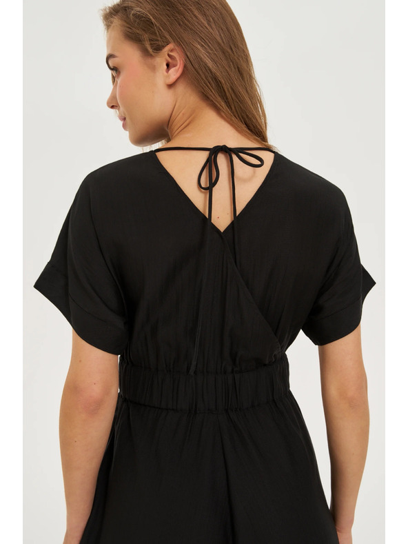 Moodo Viskózové šaty černé Moodo