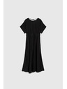 Moodo Viskózové šaty černé Moodo