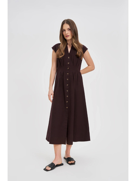 Moodo Střižené midi šaty Moodo