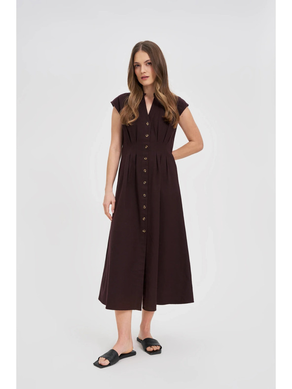 Moodo Střižené midi šaty Moodo