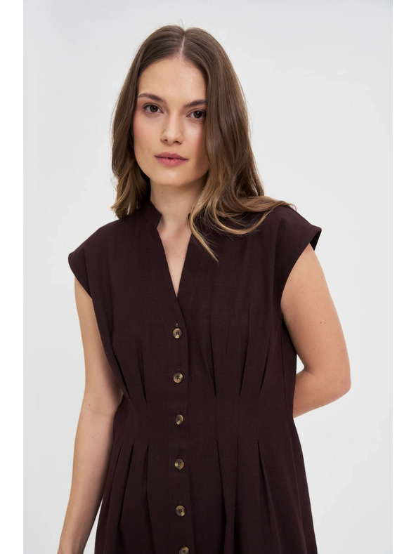 Moodo Střižené midi šaty Moodo