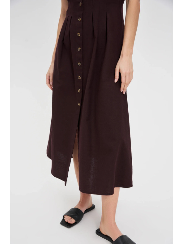 Moodo Střižené midi šaty Moodo