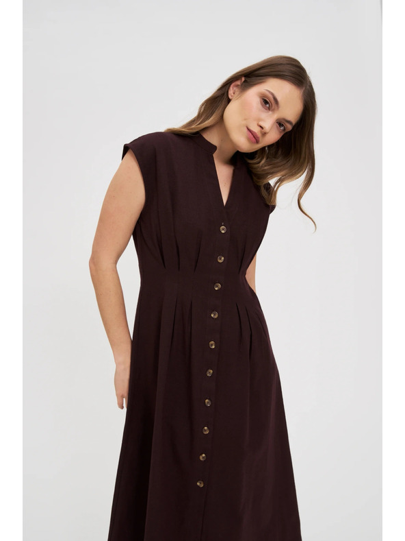 Moodo Střižené midi šaty Moodo