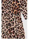 Moodo Béžové šaty s leopardím vzorem Moodo