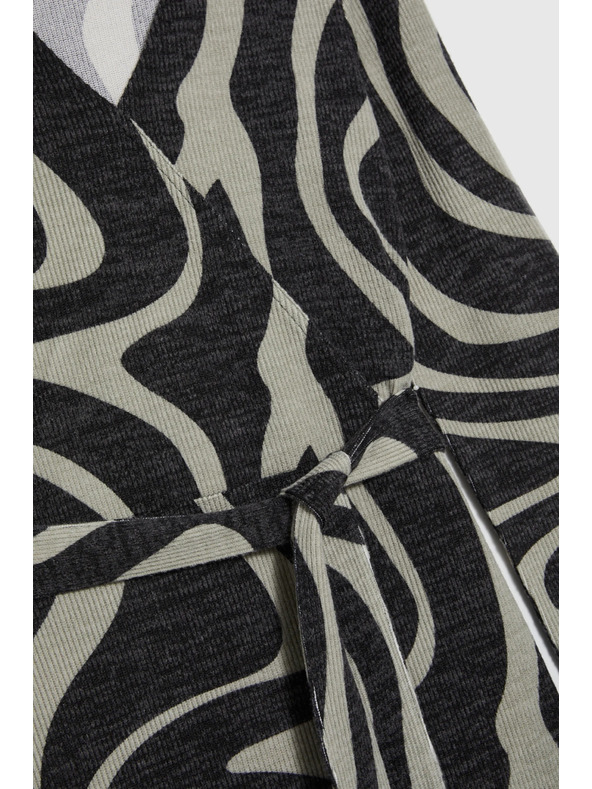 Moodo Přiléhavé šedé šaty Moodo