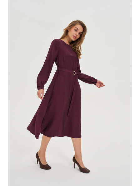 Moodo Vínové midi šaty Moodo