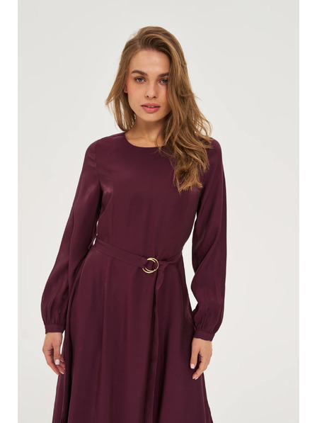 Moodo Vínové midi šaty Moodo