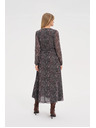 Moodo Vzorované šaty černé Moodo