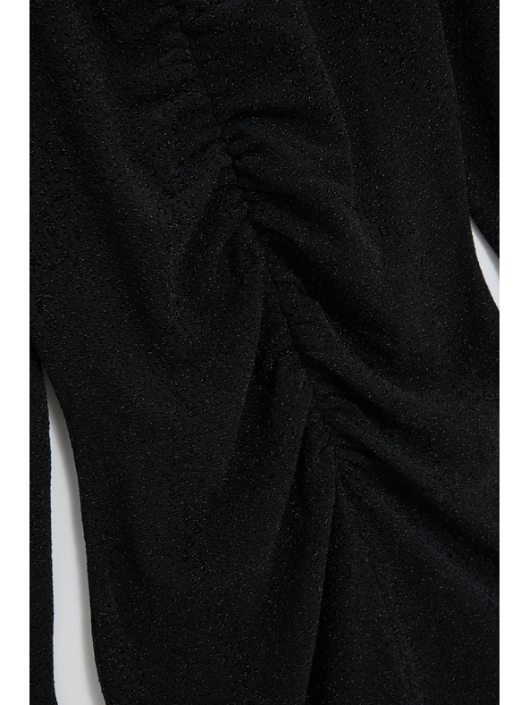 Moodo Přiléhavé černé šaty Moodo