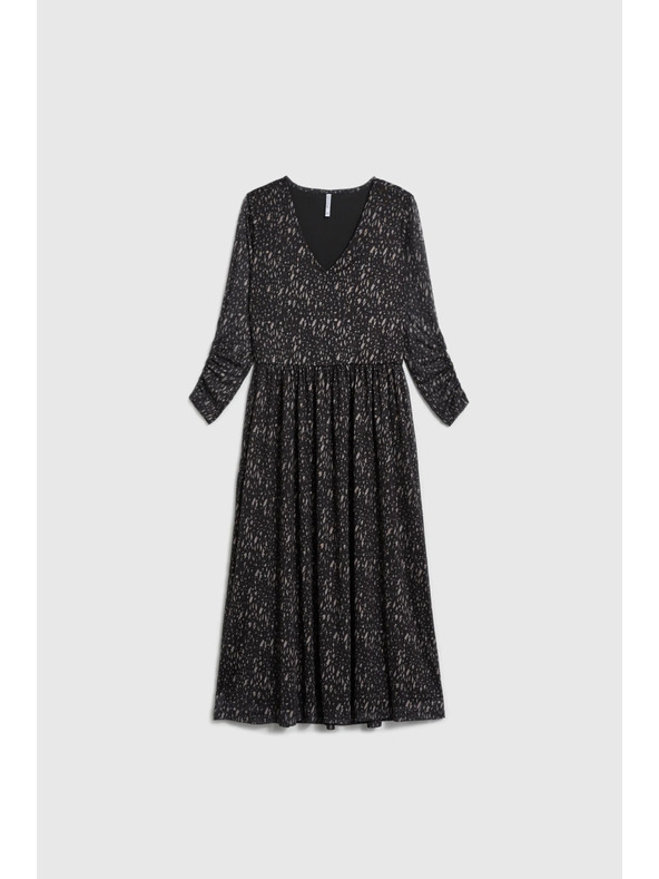 Moodo Černé midi šaty Moodo