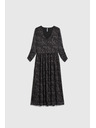 Moodo Černé midi šaty Moodo
