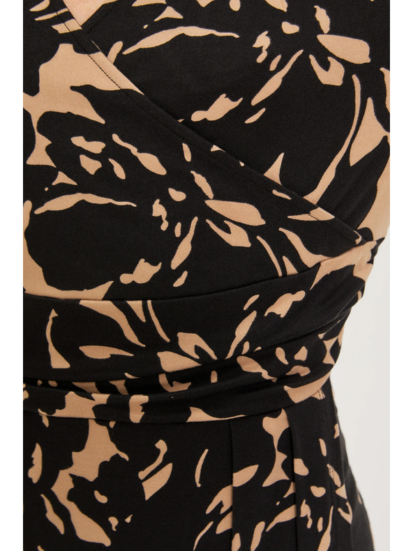 Moodo Vzorované šaty černé Moodo