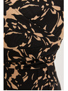 Moodo Vzorované šaty černé Moodo