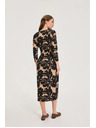 Moodo Vzorované šaty černé Moodo