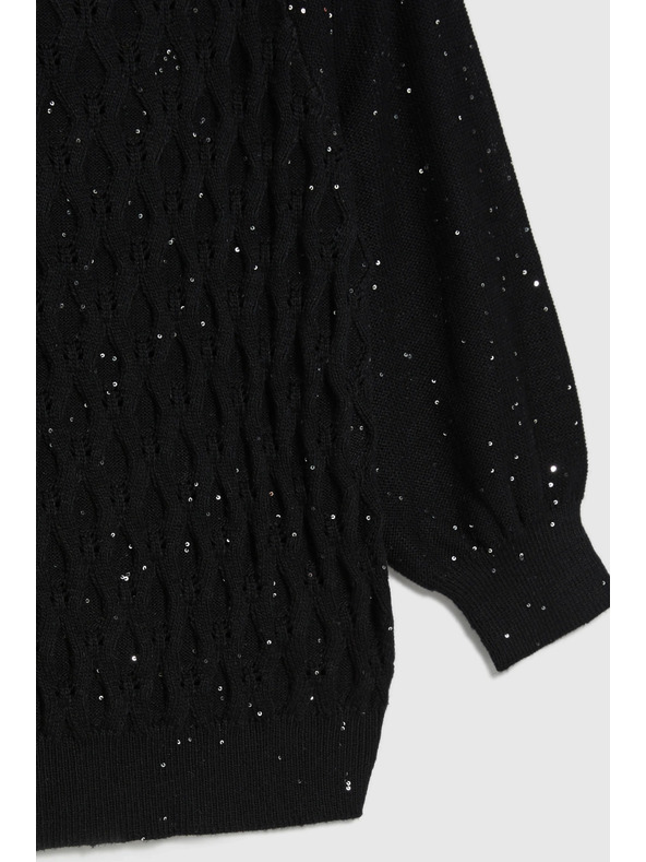 Moodo Svetr s flitry černý Moodo