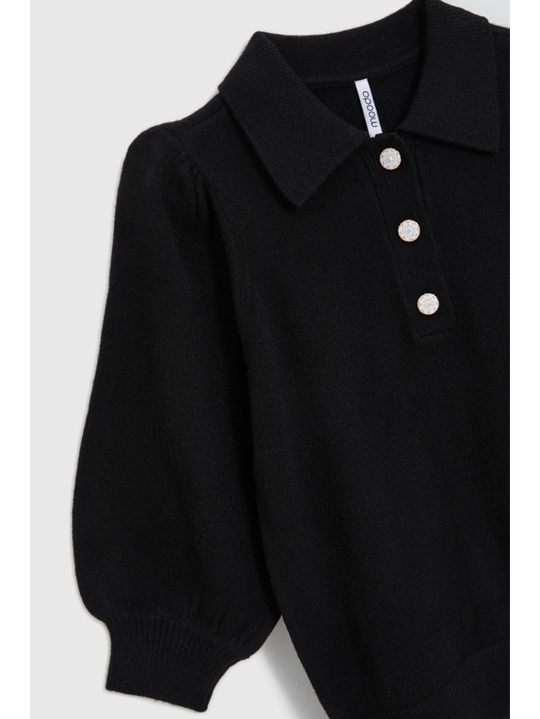 Moodo Svetr s límečkem černý Moodo