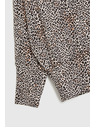 Moodo Svetr s leopardím vzorem béžový Moodo