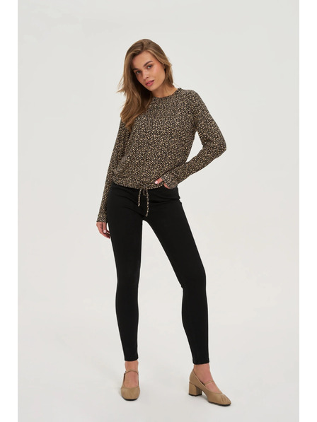 Moodo Svetr s jemným vzorem béžový Moodo