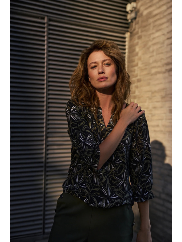 Moodo Svetr se vzorem černý Moodo