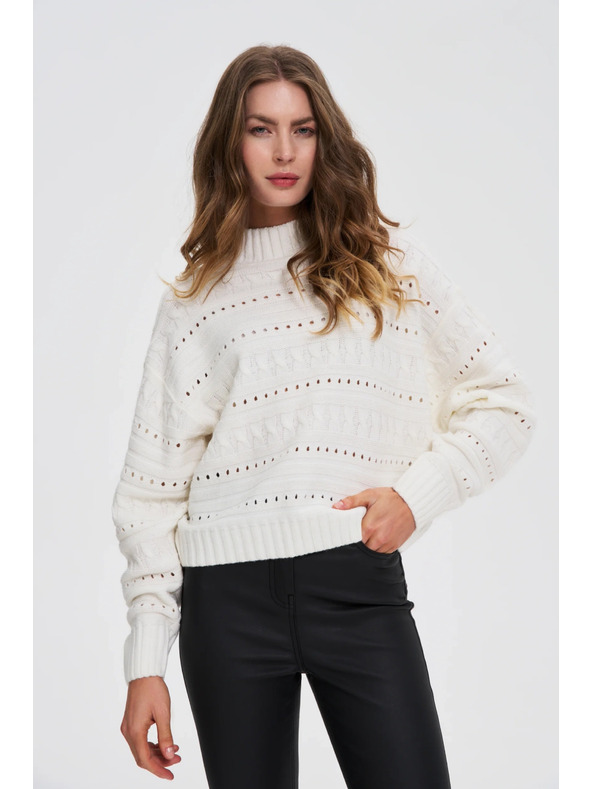 Moodo Svetr s rolákem bílý Moodo