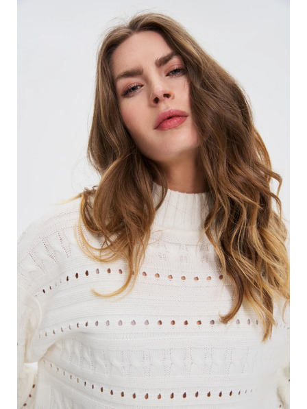 Moodo Svetr s rolákem bílý Moodo