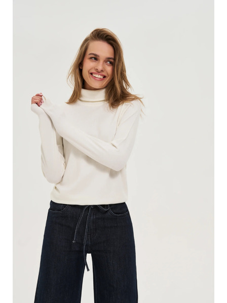 Moodo Hladký rolák bílý Moodo